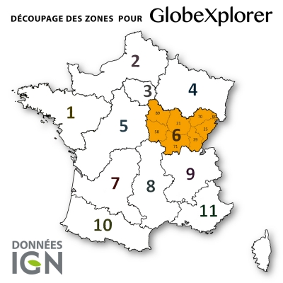 Carte IGN de la Zone 6 au 1 : 25 000 