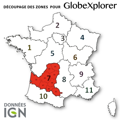 Carte IGN de la Zone 7 au 1 : 25 000