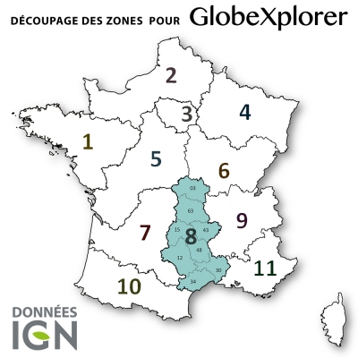 Carte IGN de la Zone 8 au 1 : 25 000 