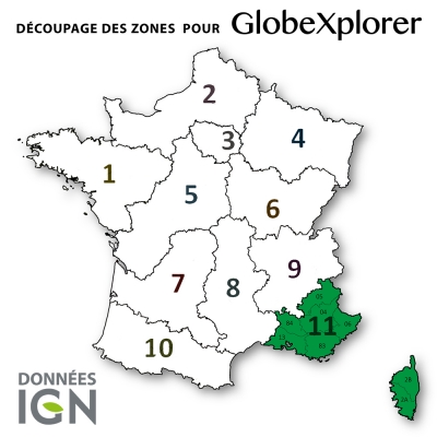 Carte IGN de la Zone 11 au 1 : 25 000 