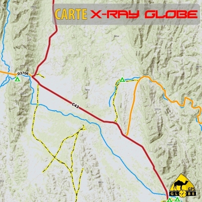 Congo X-Ray Globe - 1 : 100 000 - TOPO Relief