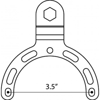 Base de réservoir à essence avec boule B pour motos