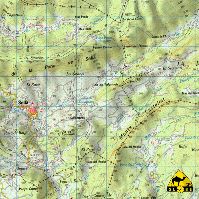 Carte tout terrain Nord est de l'Espagne au 1 : 50 000