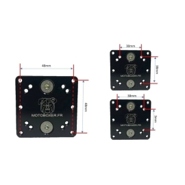 Fixation GPS pour barre de guidon de moto