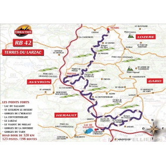 Roadbook RB 42 - Terres du Larzac - Vibraction