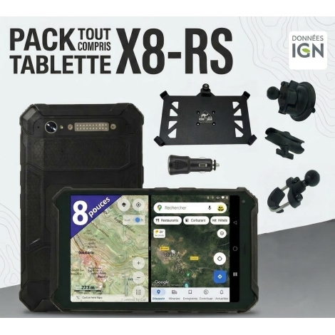 Pack Navigation Tablette X8R-S GPS tout terrain
