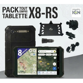 Pack Navigation Tablette X8R-S GPS tout terrain