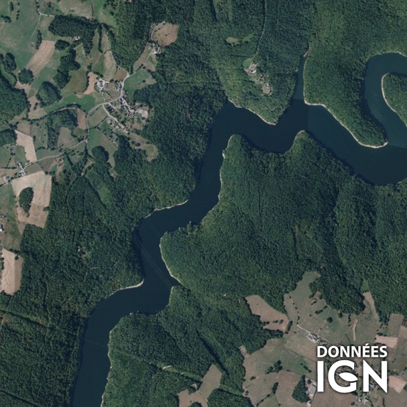 Région IGN - Satellite - Limousin Auvergne - 1 : 25 000