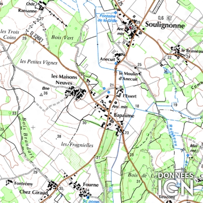 Région IGN - Poitou Charente - 1 : 25 000 