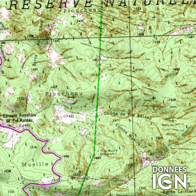 Département Isère (38) - 1 : 25 000