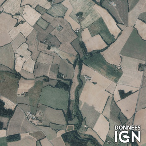 Département IGN - Satellite -  Sarthe 72 - 1 : 25 000