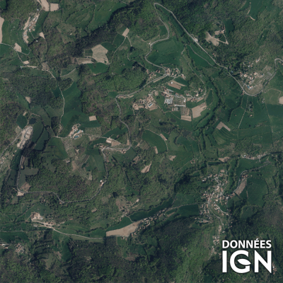 Département IGN - Satellite - Rhone 69 - 1 : 25 000