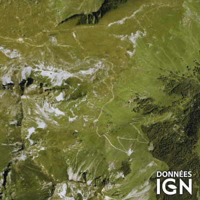 Département IGN - Satellite - Pyrénées atlantique 64 - 1 : 25 000