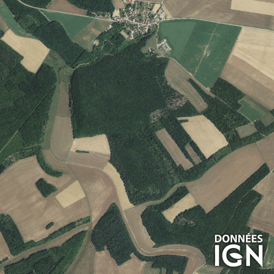 Département IGN - Satellite - Yonne 89 - 1 : 25 000