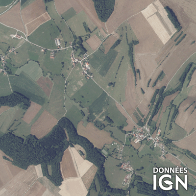 Département IGN - Satellite - Vosges 88 - 1 : 25 000
