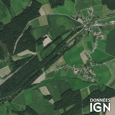 Département IGN - Satellite - Territoire de Belfort 90 - 1 : 25 000