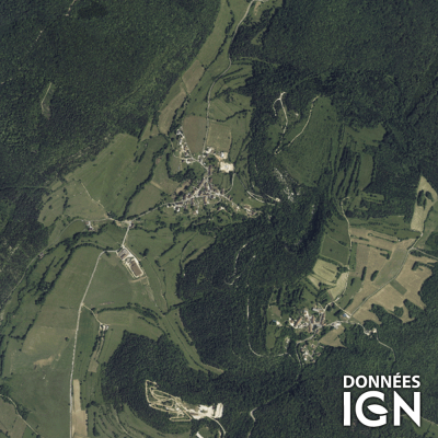 Département IGN - Satellite - Jura 39 - 1 : 25 000