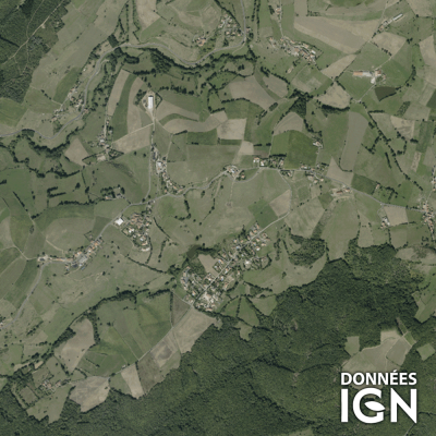 Département IGN - Satellite - Loire 42 - 1 : 25 000