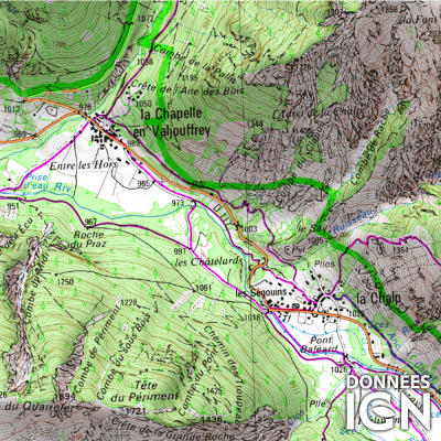 Département Hautes-Alpes (05) - 1 : 25 000