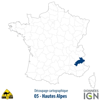 Département IGN - Hautes-Alpes 05 - 1 : 25 000