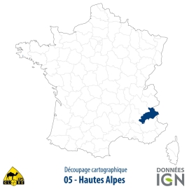 Département IGN - Hautes-Alpes 05 - 1 : 25 000