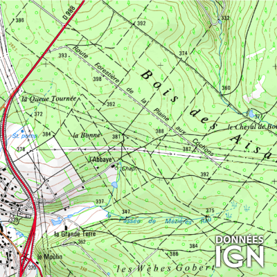 Département IGN - Ardennes 08 - 1 : 25 000