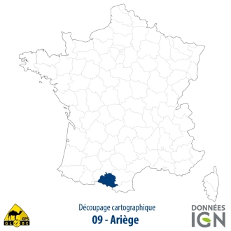 Département IGN - Ariège 09 - 1 : 25 000