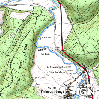 Département IGN - Aube 10 - 1 : 25 000