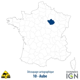 Département IGN - Aube 10 - 1 : 25 000