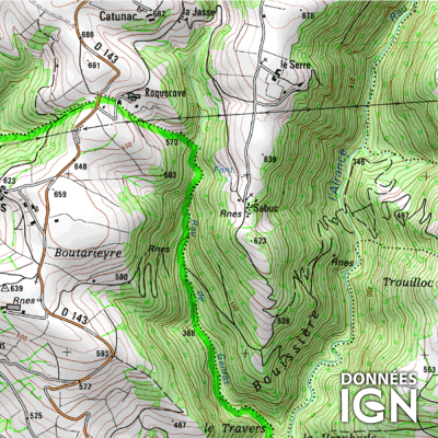 Département Aveyron (12) - 1 : 25 000