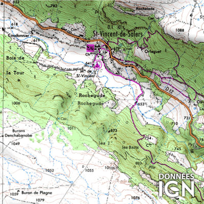 Département Cantal (15) - 1 : 25 000