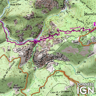 Département Corse du Sud (2A) - 1 : 25 000