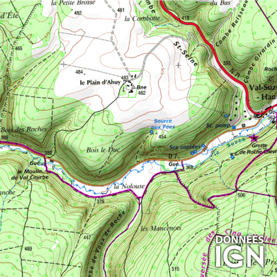 Département Côte d'Or (21) - 1 : 25 000