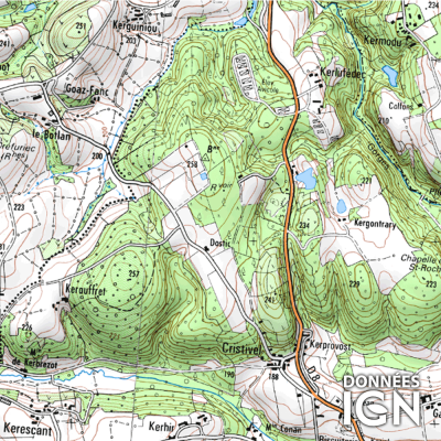 Département Côte d'armor (22) - 1 : 25 000