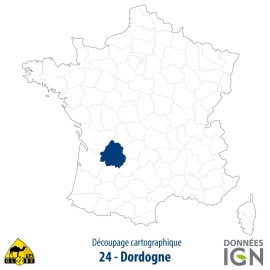 Département IGN - Dordogne 24 - 1 : 25 000