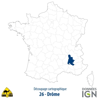 Département IGN - Drome 26 - 1 : 25 000
