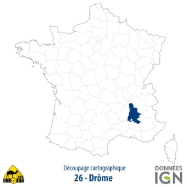 Département IGN - Drome 26 - 1 : 25 000