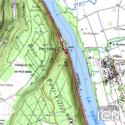 Département Eure (27) - 1 : 25 000