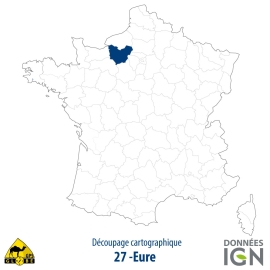 Département IGN - Eure 27 - 1 : 25 000