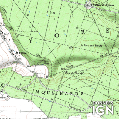 Département Eure-et-Loir (28) - 1 : 25 000