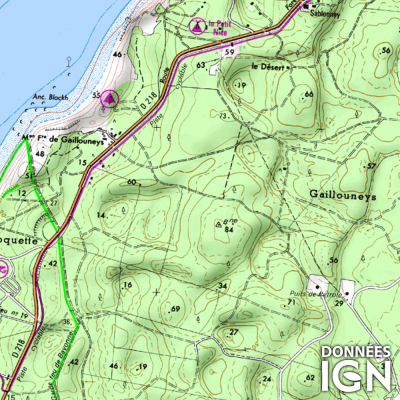 Département IGN - Gironde 33 - 1 : 25 000