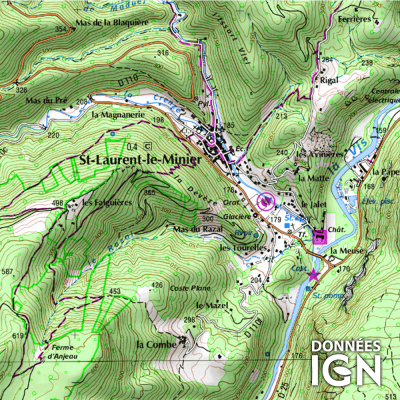 Département IGN - Herault 34 - 1 : 25 000