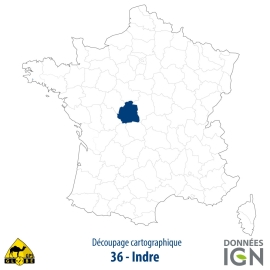 Département IGN - Indre 36 - 1 : 25 000