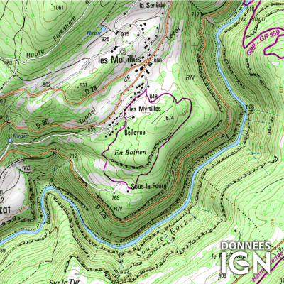 Département Jura (39) - 1 : 25 000