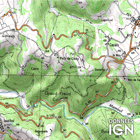 Département IGN - Lot 46- 1 : 25 000