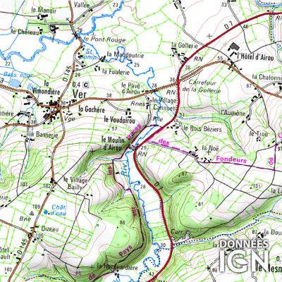 Département Manche (50) - 1 : 25 000