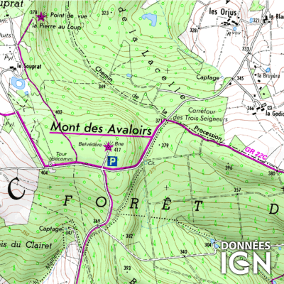 Département IGN - Mayenne 53 - 1 : 25 000