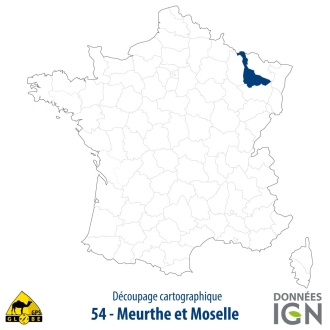 Département IGN - Meurthe-et-Moselle 54 - 1 : 25 000