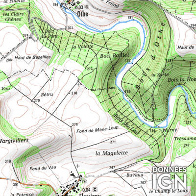 Département Meuse (55) - 1 : 25 000