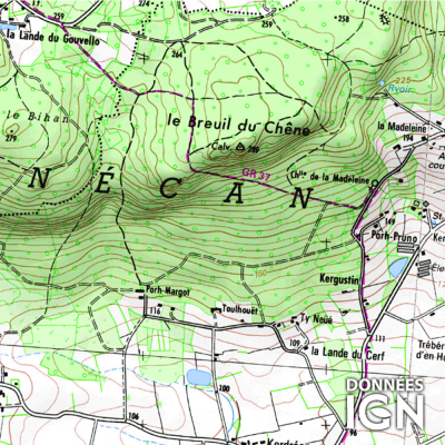 Département IGN - Morbihan 56 - 1 : 25 000